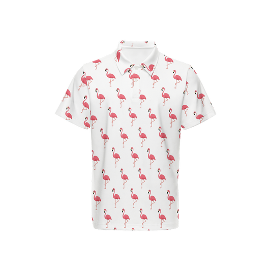 The Flamingo Polo / White